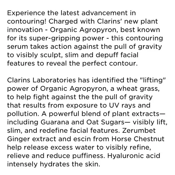 Clarins Paris Shaping Facial Lift Contouring Anti-Aging Serum Skincare Product - Picture 4 of 10